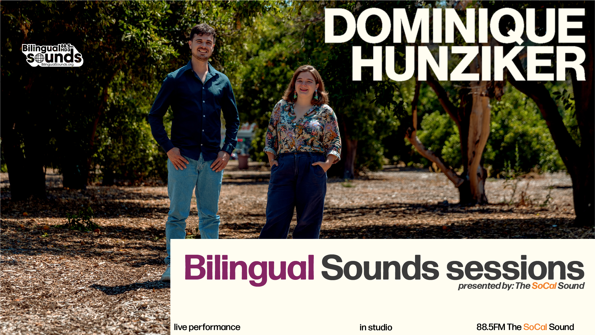 Dominique Hunziker Bilingual Sounds Session with Byron Gonzalez